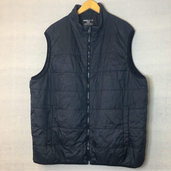 Swiss Tech Other - Swiss Tech  Mens Lined Nylon Full Zip Puffer Vest